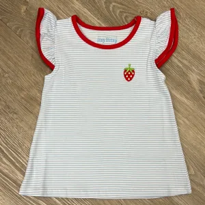 Itsy Bitsy Strawberry Flutter Shirt