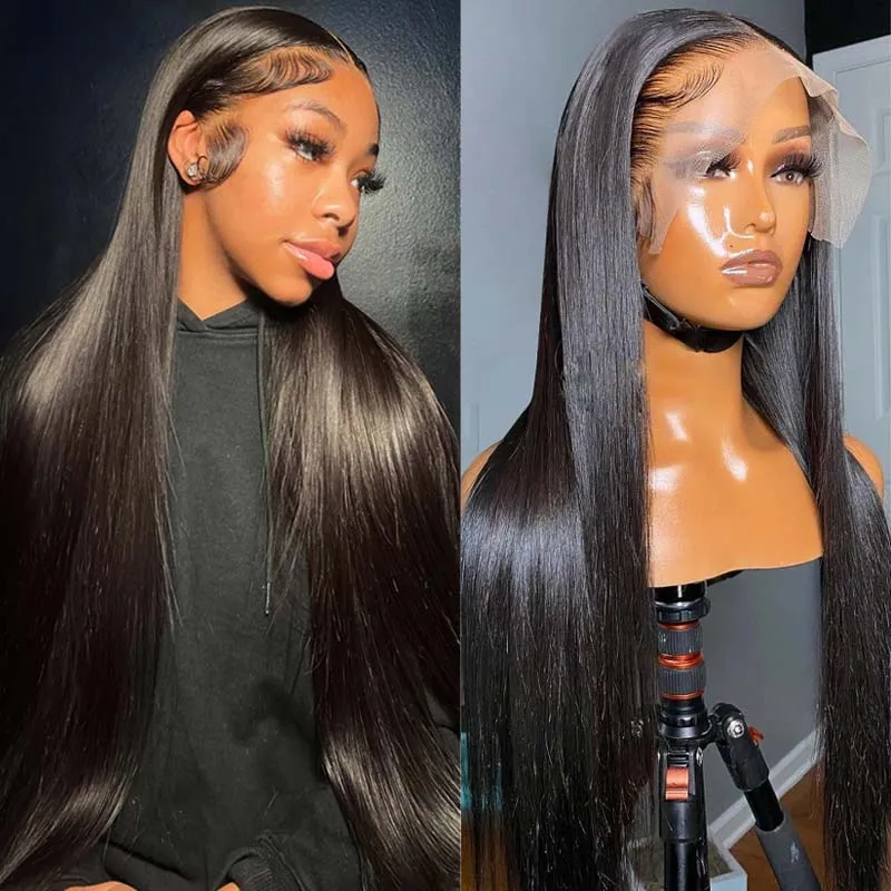 JAZMIN - Straight 5x5 6x6 Closure Wig 13x4 13x6 Frontal Wig 100% Virgin Hair Glueless Wig