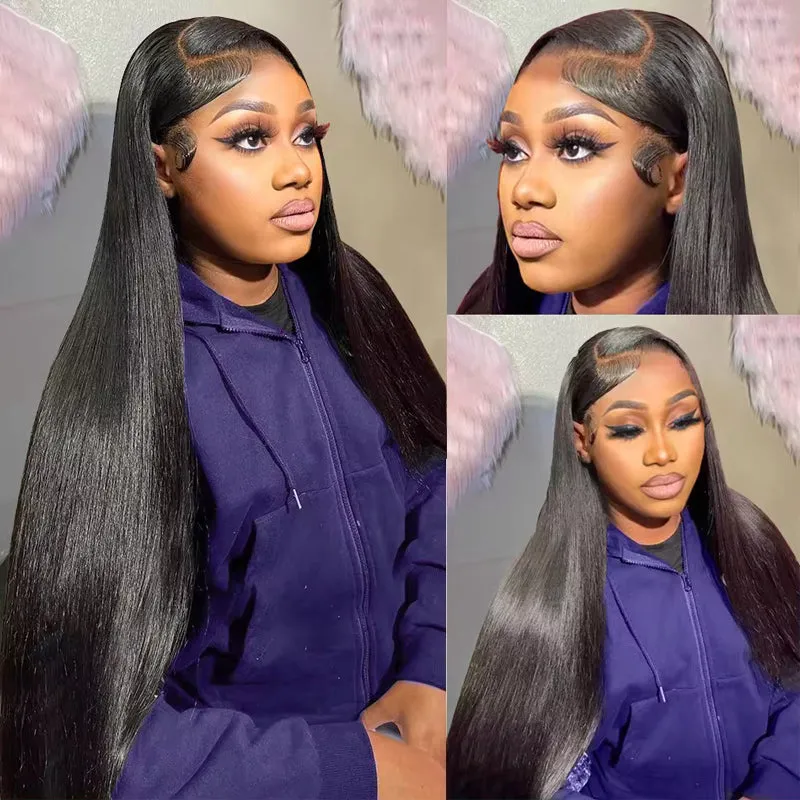 JAZMIN - Straight 5x5 6x6 Closure Wig 13x4 13x6 Frontal Wig 100% Virgin Hair Glueless Wig