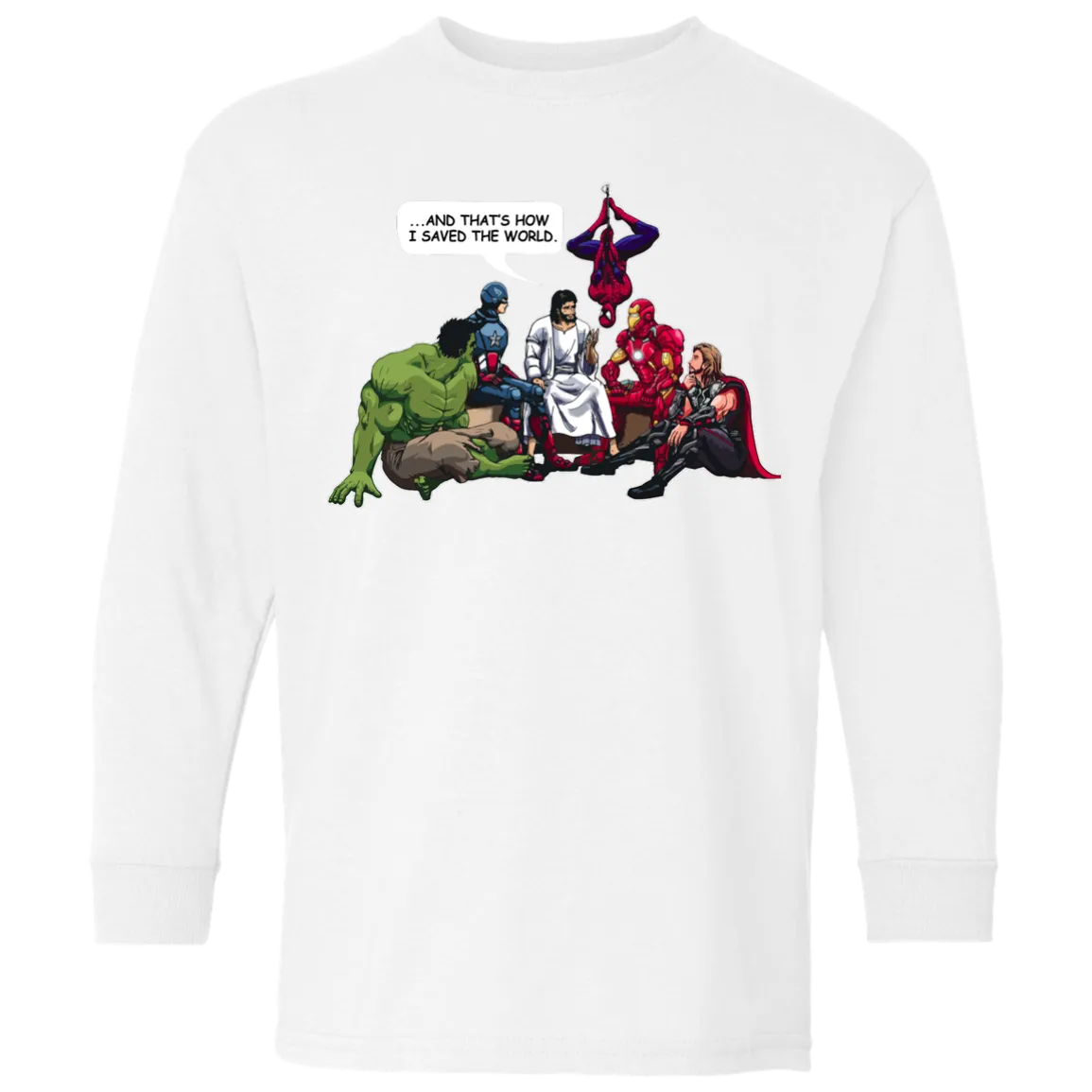 Jesus and Superheroes: And that's how I saved the World Kid, Youth Shirt