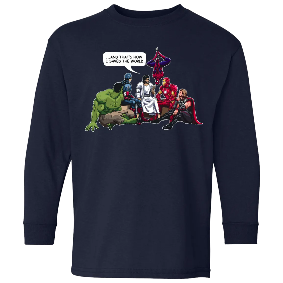 Jesus and Superheroes: And that's how I saved the World Kid, Youth Shirt