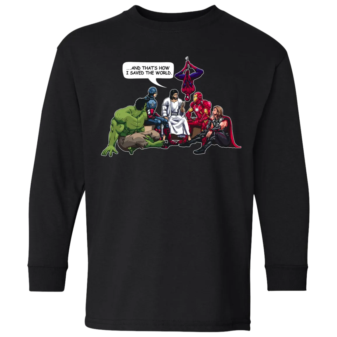 Jesus and Superheroes: And that's how I saved the World Kid, Youth Shirt