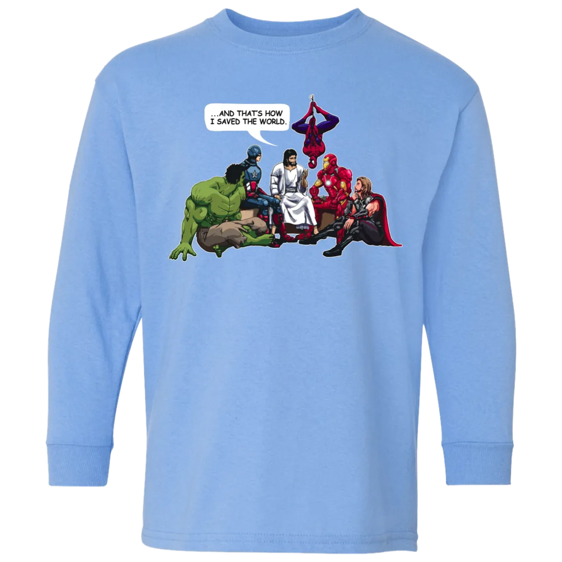 Jesus and Superheroes: And that's how I saved the World Kid, Youth Shirt