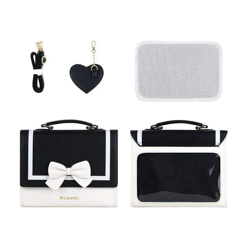 JIAERDI Harajuku JK Women's Ita Bag Handbag Trend Japanese Style Kawaii Bow Lolita Crossbody Shoulder Bags Aesthetic Bolso Mujer