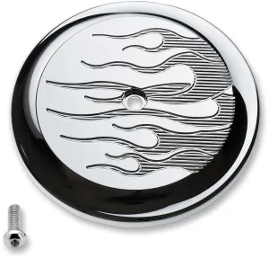 Joker Machine 02-221-3 VT Air Intake Cover - Flame - Chrome