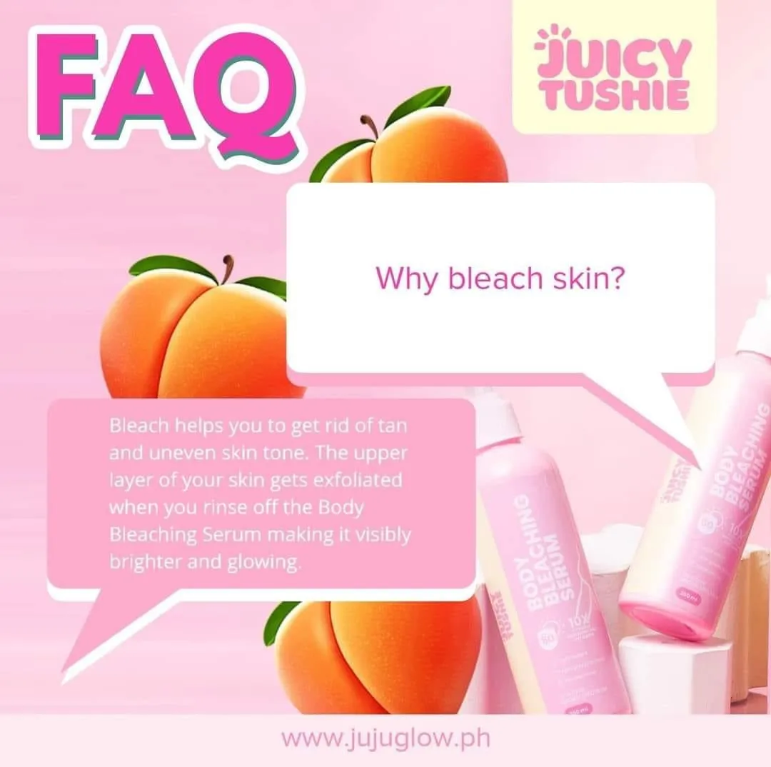 Juicy Tushie Body Bleaching Serum Lotion 250ml by Juju Glow