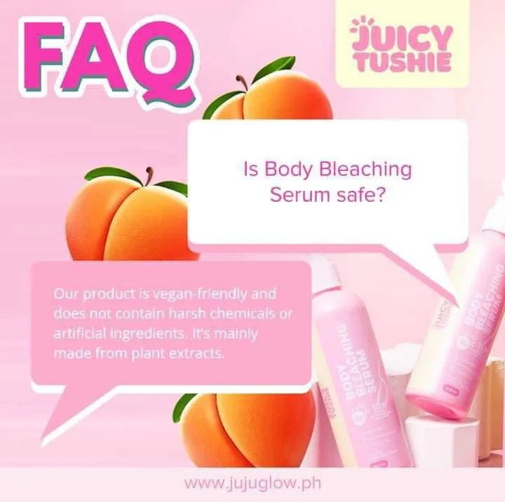 Juicy Tushie Body Bleaching Serum Lotion 250ml by Juju Glow