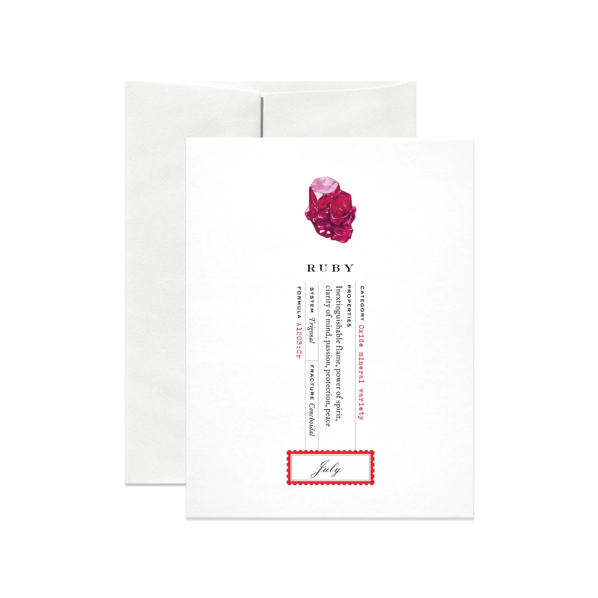 July Birthstone Greeting Card