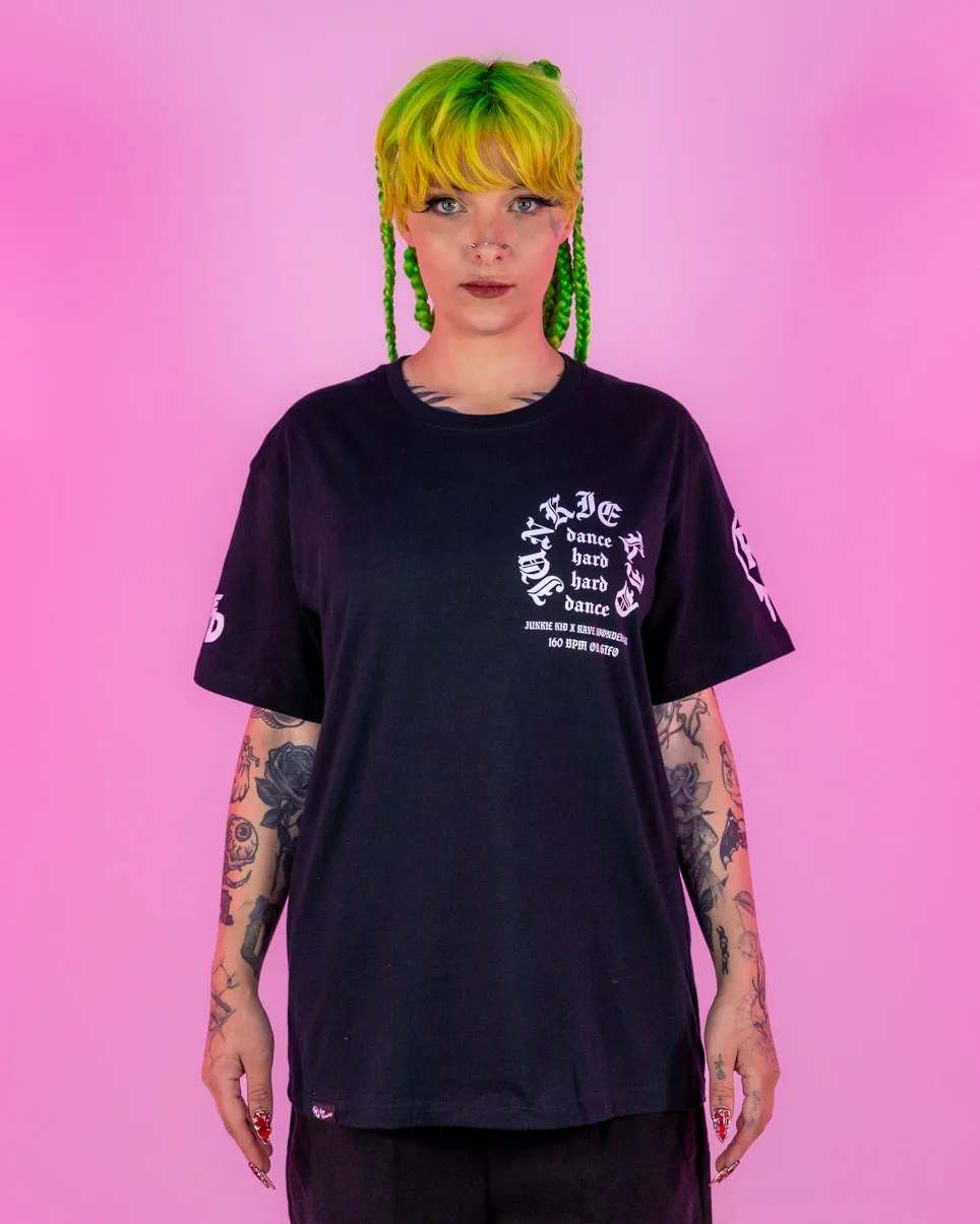 Junkie Kid x Rave Wonderland Rose and Skull Limited Tee