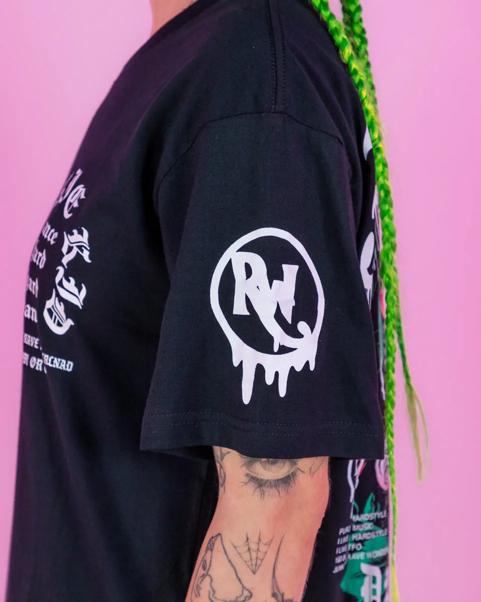 Junkie Kid x Rave Wonderland Rose and Skull Limited Tee