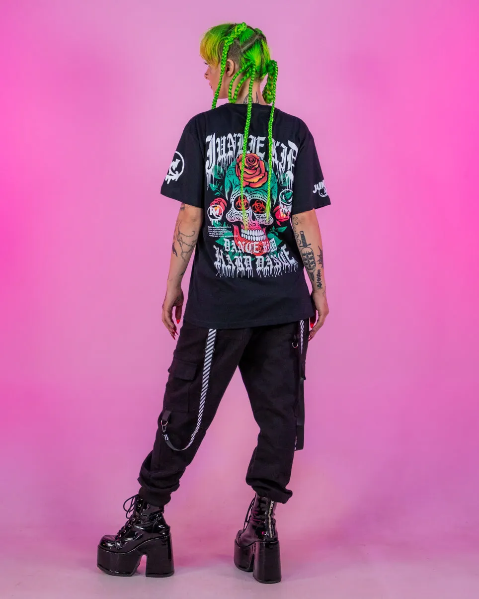 Junkie Kid x Rave Wonderland Rose and Skull Limited Tee