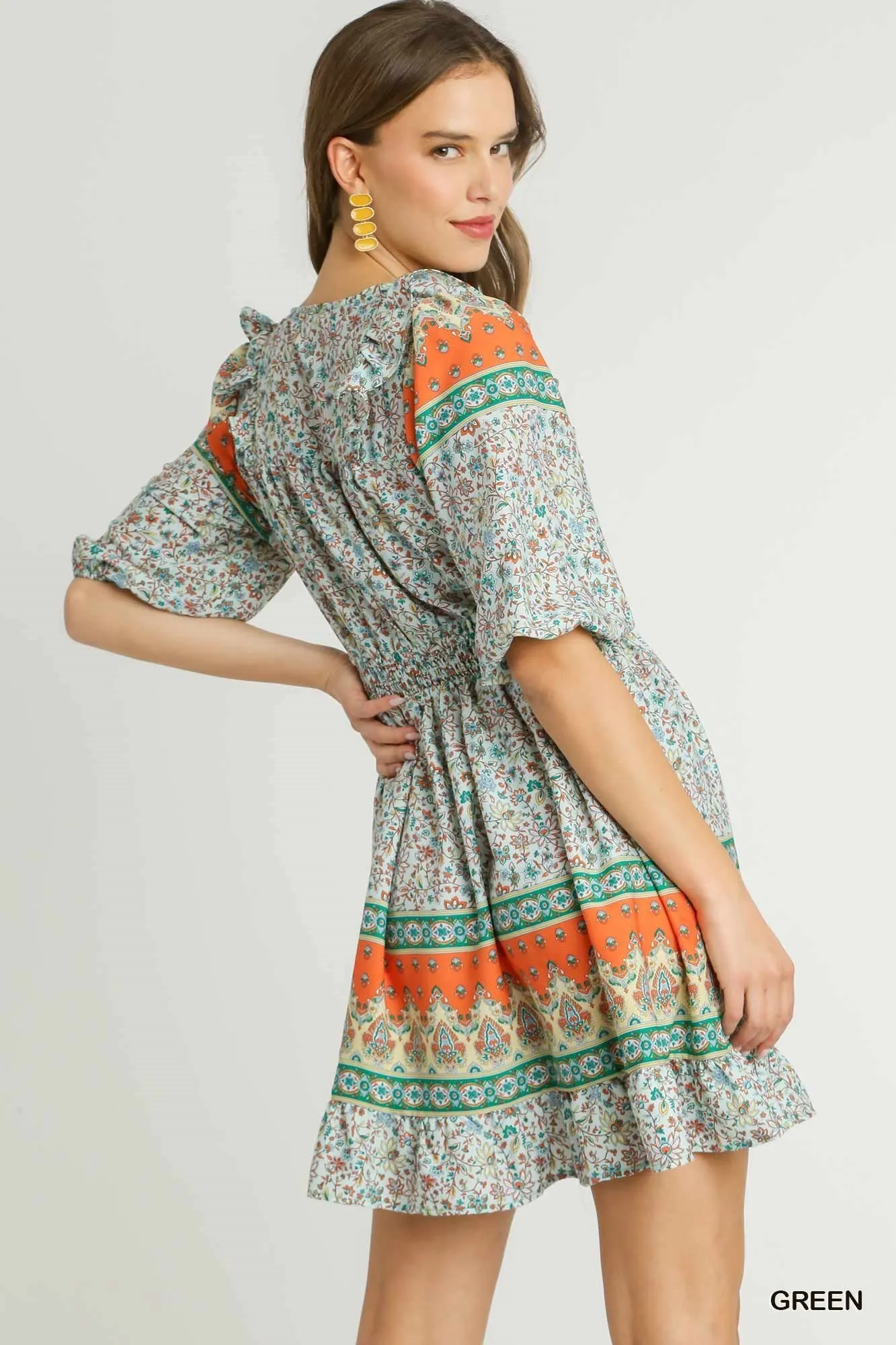 Kadence Boho Dress | Green