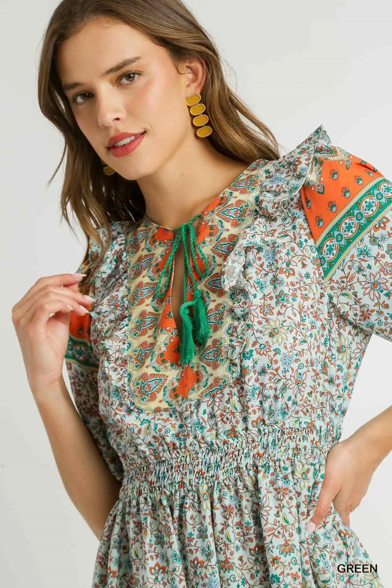 Kadence Boho Dress | Green