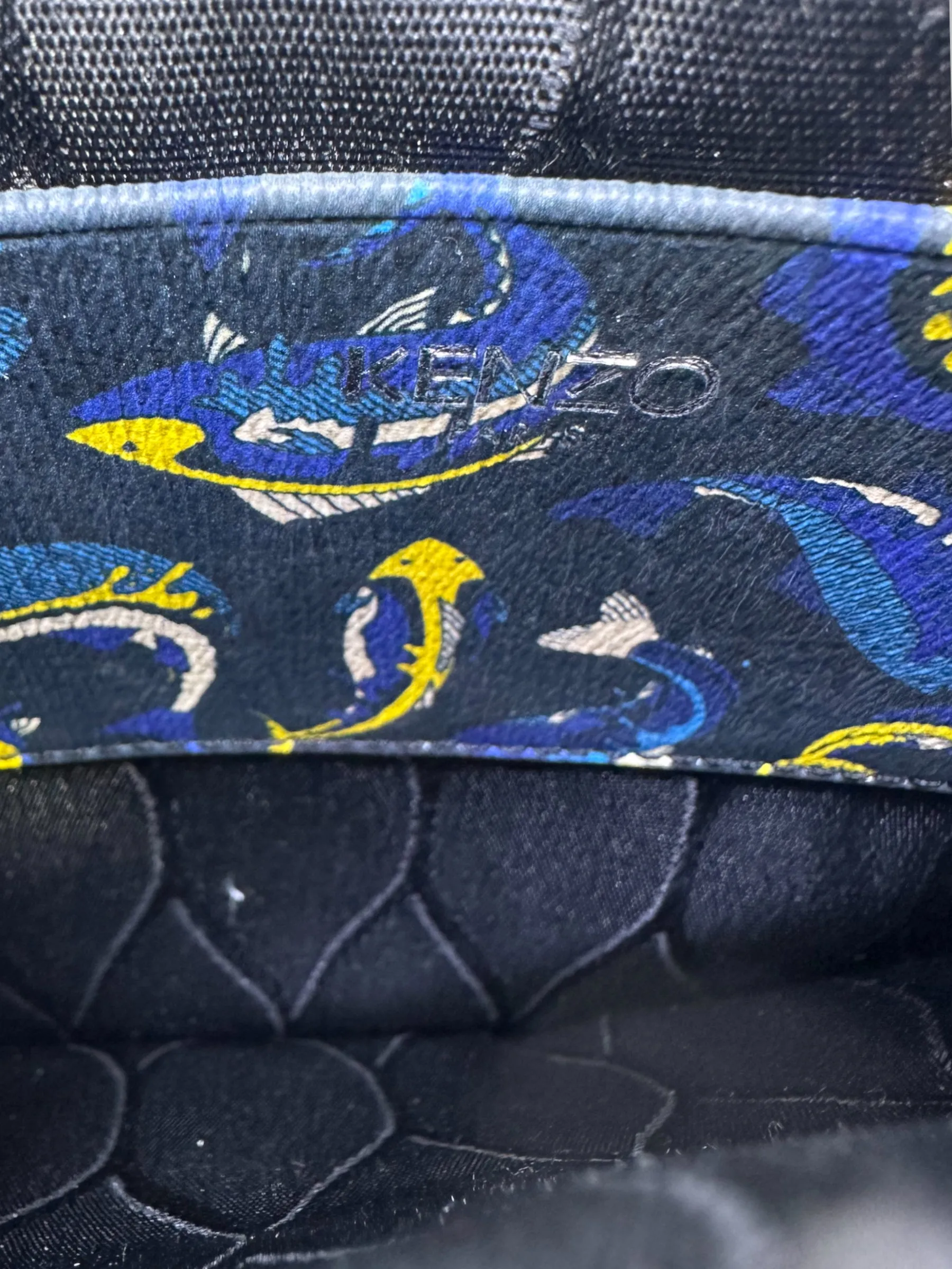 Kenzo Navy Printed Pochette