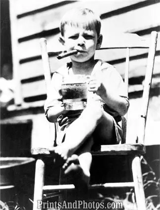 Kid with Cigar & Beer  5710