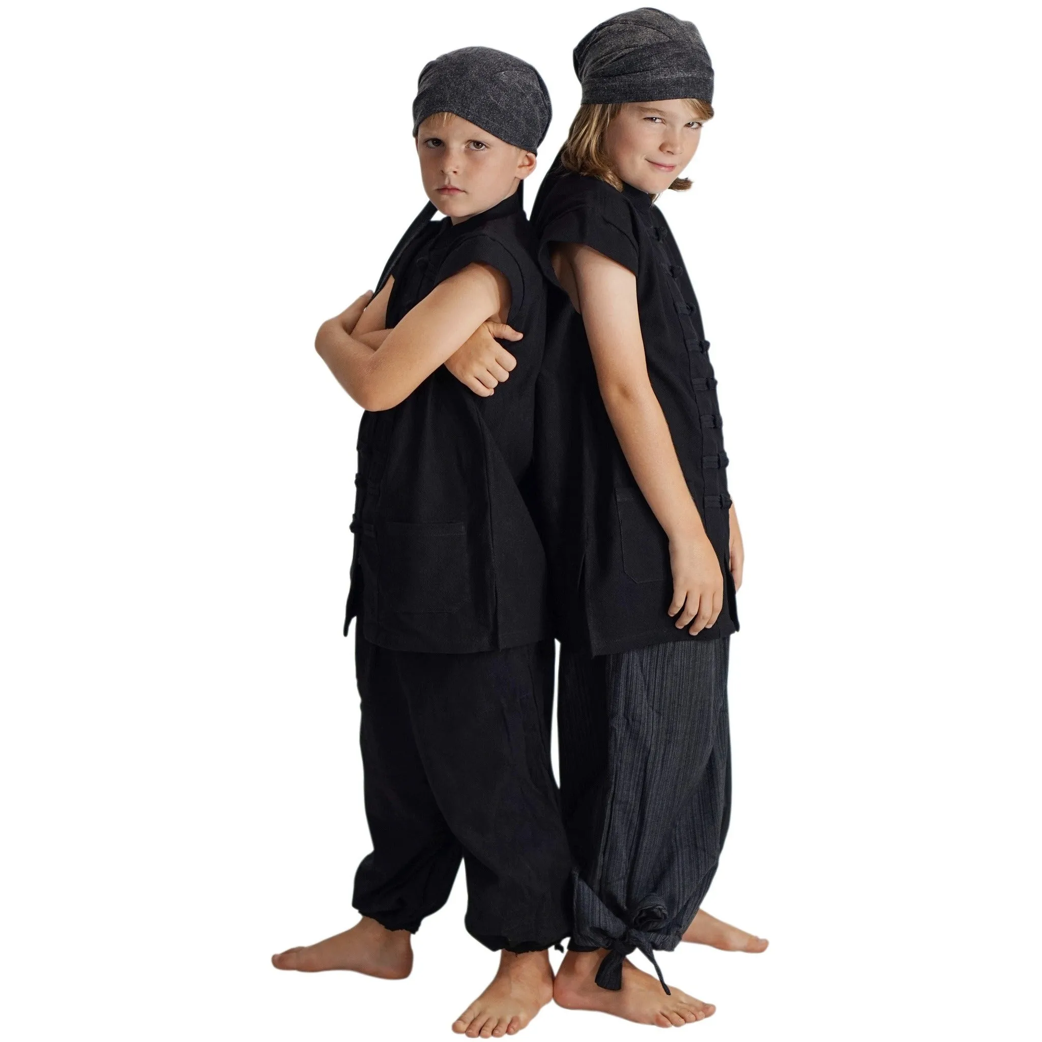 'Kids Renaissance Festival Pants' - Black