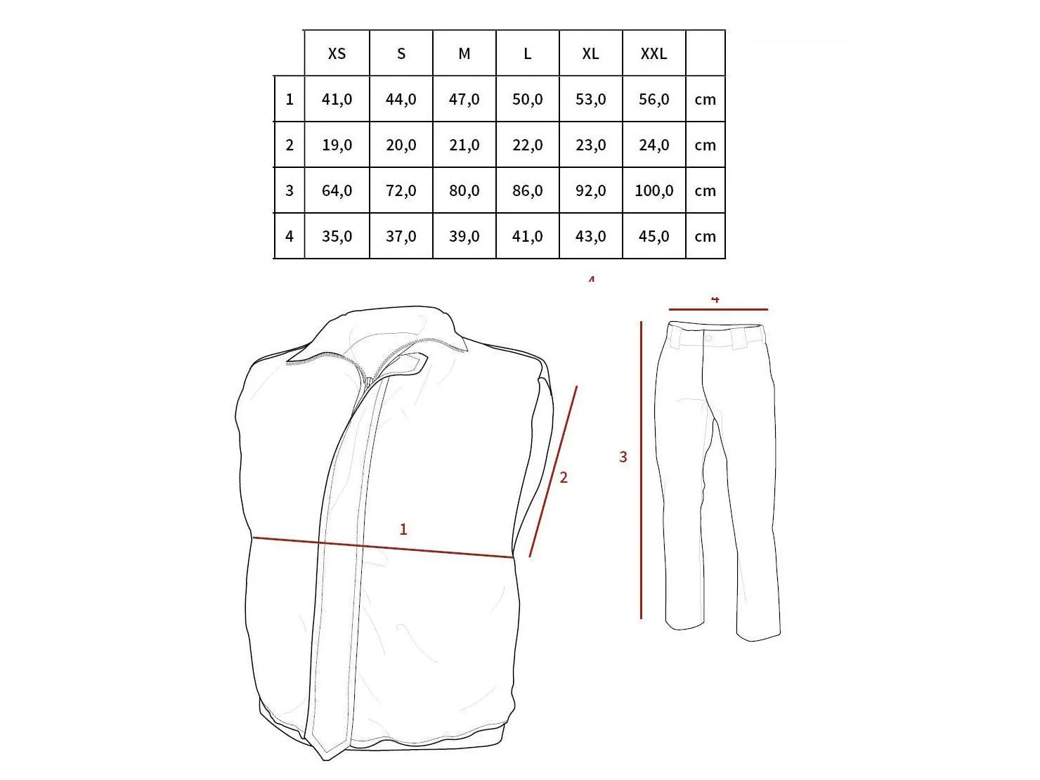 Kid´s vest and pants FLECKTARN