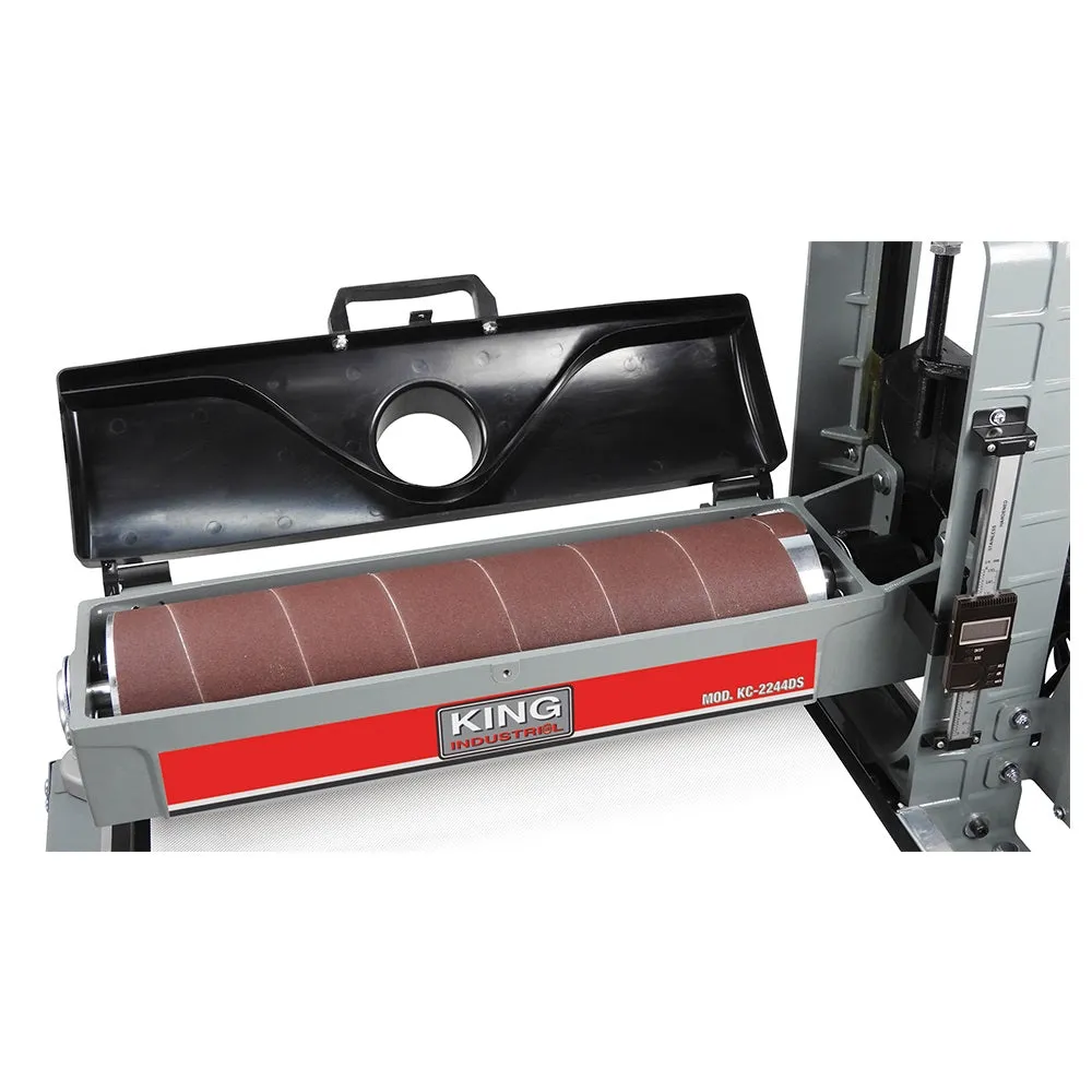 King KC-2244DS 22" x 44" Open-Ended Drum Sander Deluxe Pkg