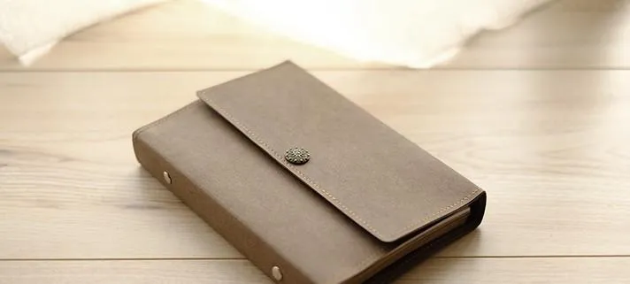 Kraft Paper Notebook Journal A5/A6 Loose-Leaf Travel Book Personalized Monogrammed Gift Custom Women Cute Journal