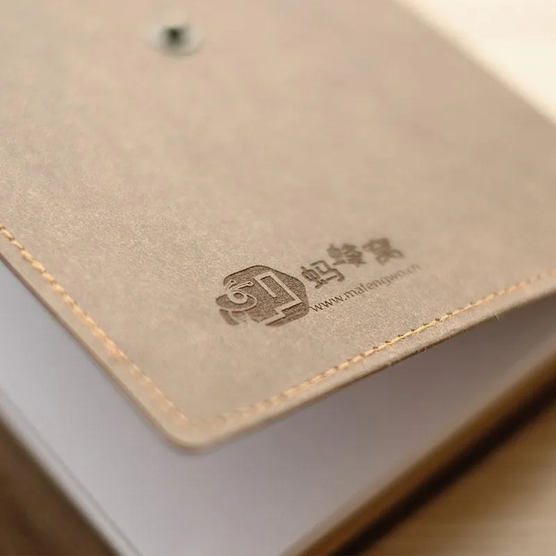 Kraft Paper Notebook Journal A5/A6 Loose-Leaf Travel Book Personalized Monogrammed Gift Custom Women Cute Journal