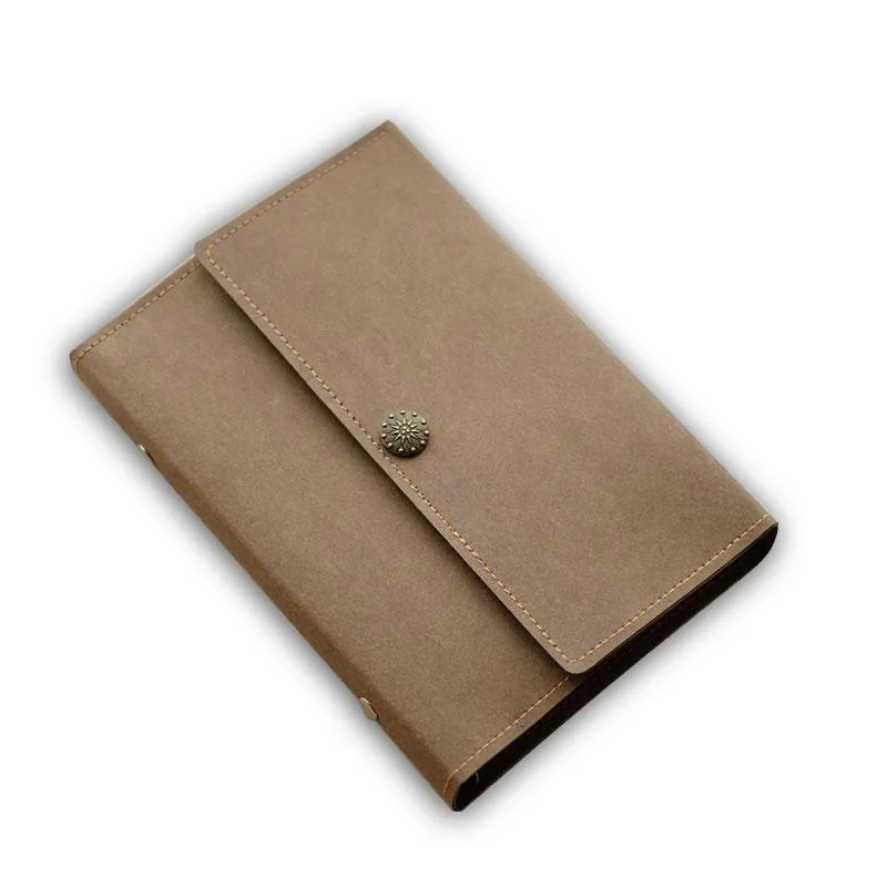 Kraft Paper Notebook Journal A5/A6 Loose-Leaf Travel Book Personalized Monogrammed Gift Custom Women Cute Journal