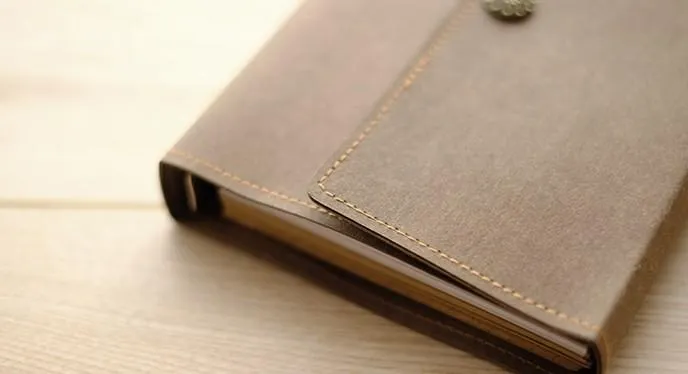 Kraft Paper Notebook Journal A5/A6 Loose-Leaf Travel Book Personalized Monogrammed Gift Custom Women Cute Journal