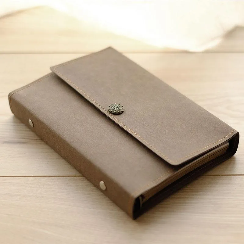 Kraft Paper Notebook Journal A5/A6 Loose-Leaf Travel Book Personalized Monogrammed Gift Custom Women Cute Journal