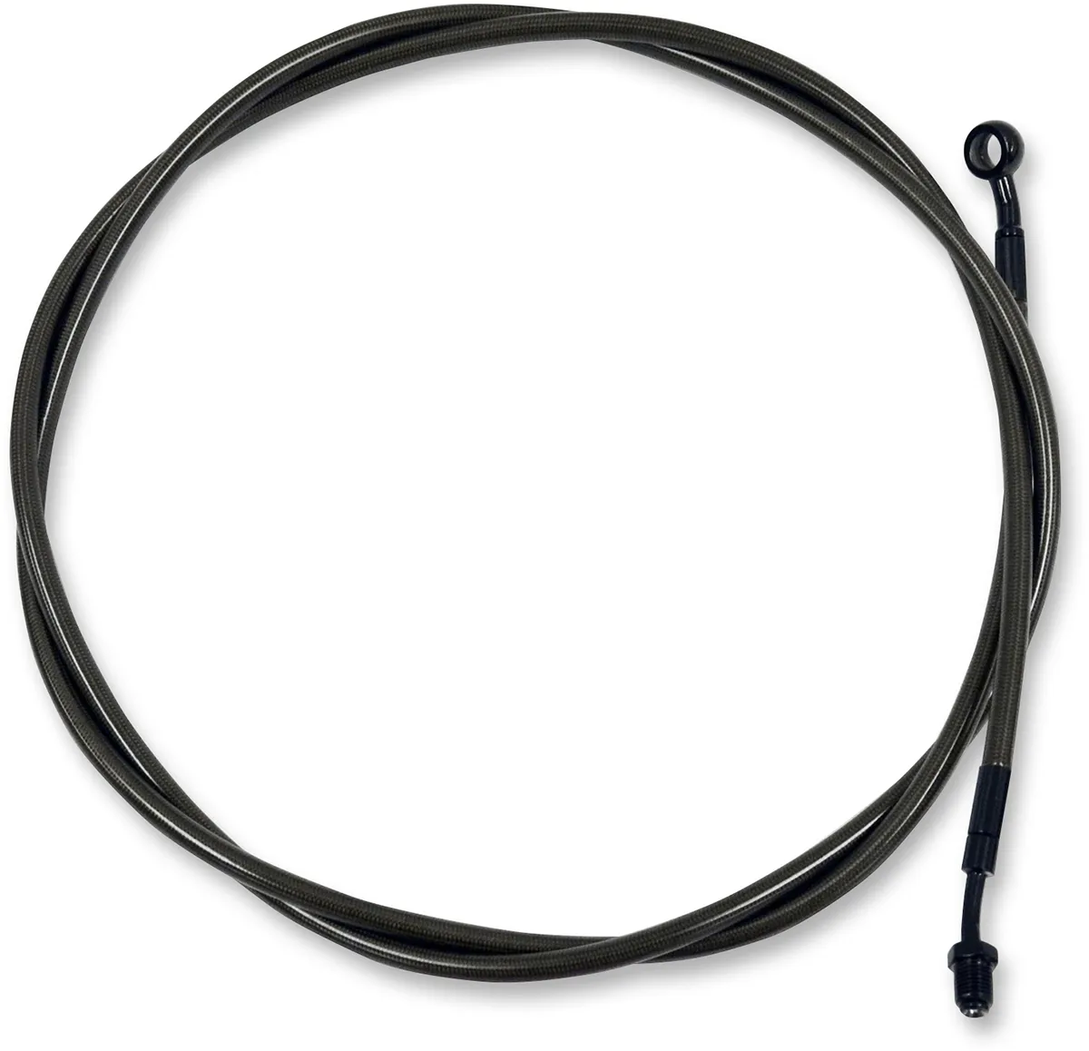LA Choppers LA-8052C16M Braided Clutch Cable - 15-17in. Ape Hangers - Midnight