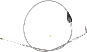 LA Choppers LA-8210ID19 Stainless Braided Idle Cable Kit - 18in.-20in. Ape Hangers
