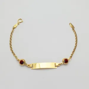 Ladybug Rolo Baby ID Bracelet (14K)