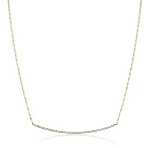 Large Diamond Smile Necklace