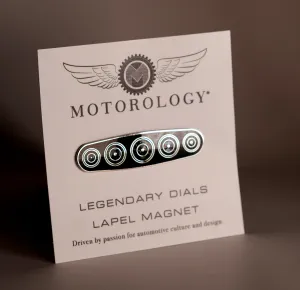 Legendary dials magnetic lapel pin