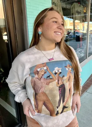 Let's Go Girls Sweatshirt w Bling