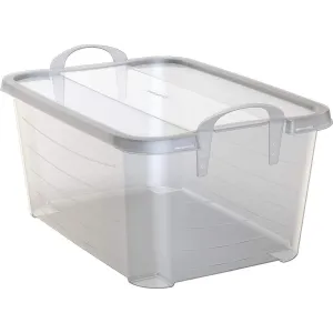 Life Story Clear Stackable Closet & Storage Box 55 Quart Containers, (6 Pack)