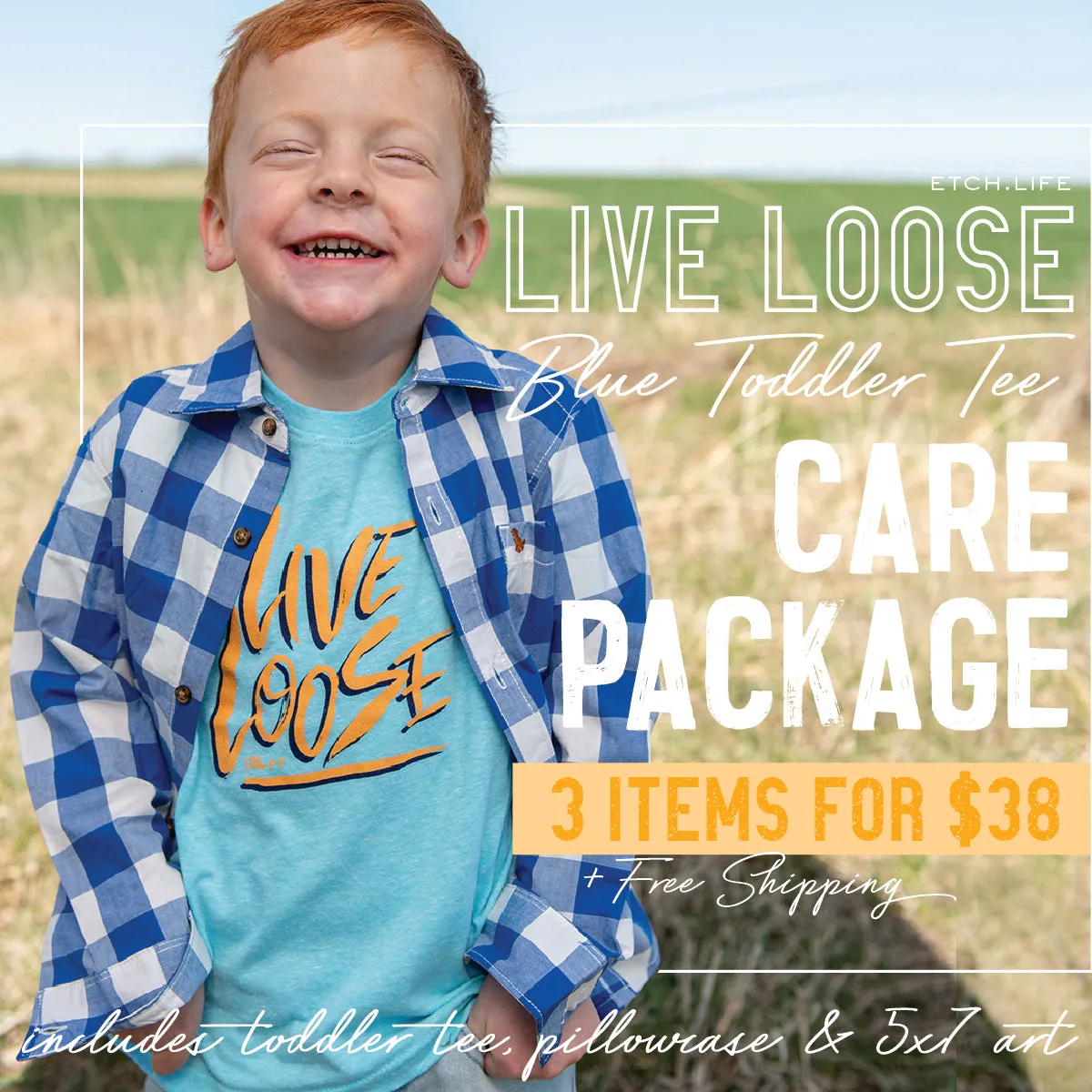 Live Loose Toddler Care Package | Caribbean Blue