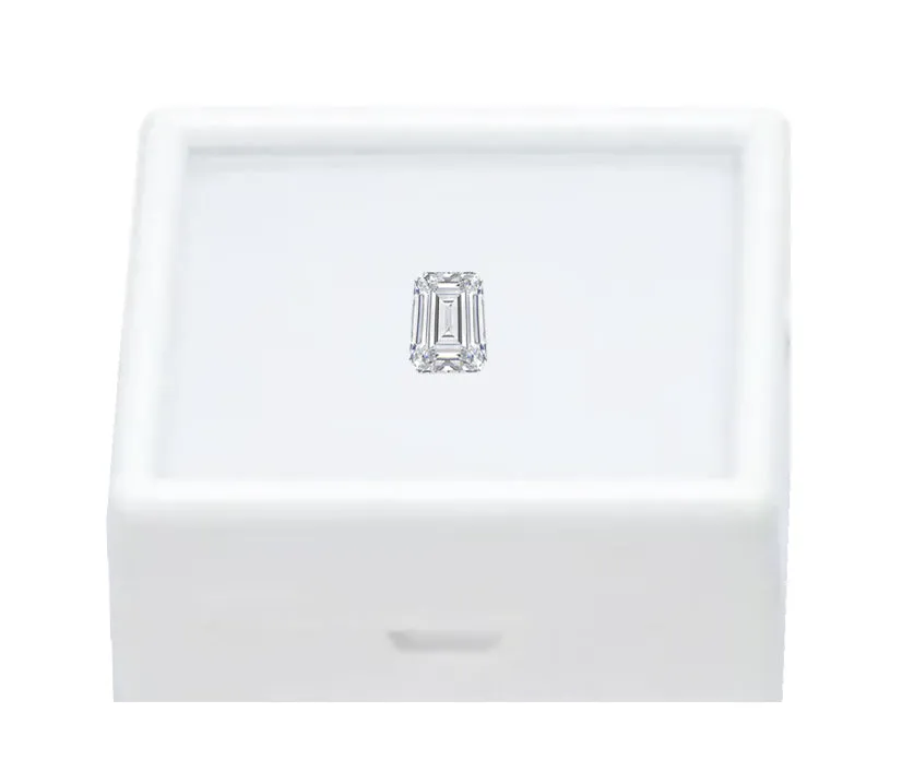 Loose 1.56ct ttw Emerald Cut Lab Grown Diamond