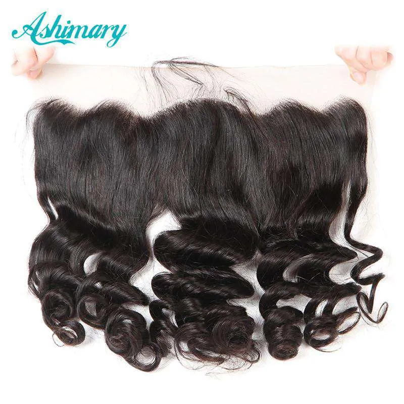 Loose Wave Human Hair 13x4 HD Transparent Lace Frontal