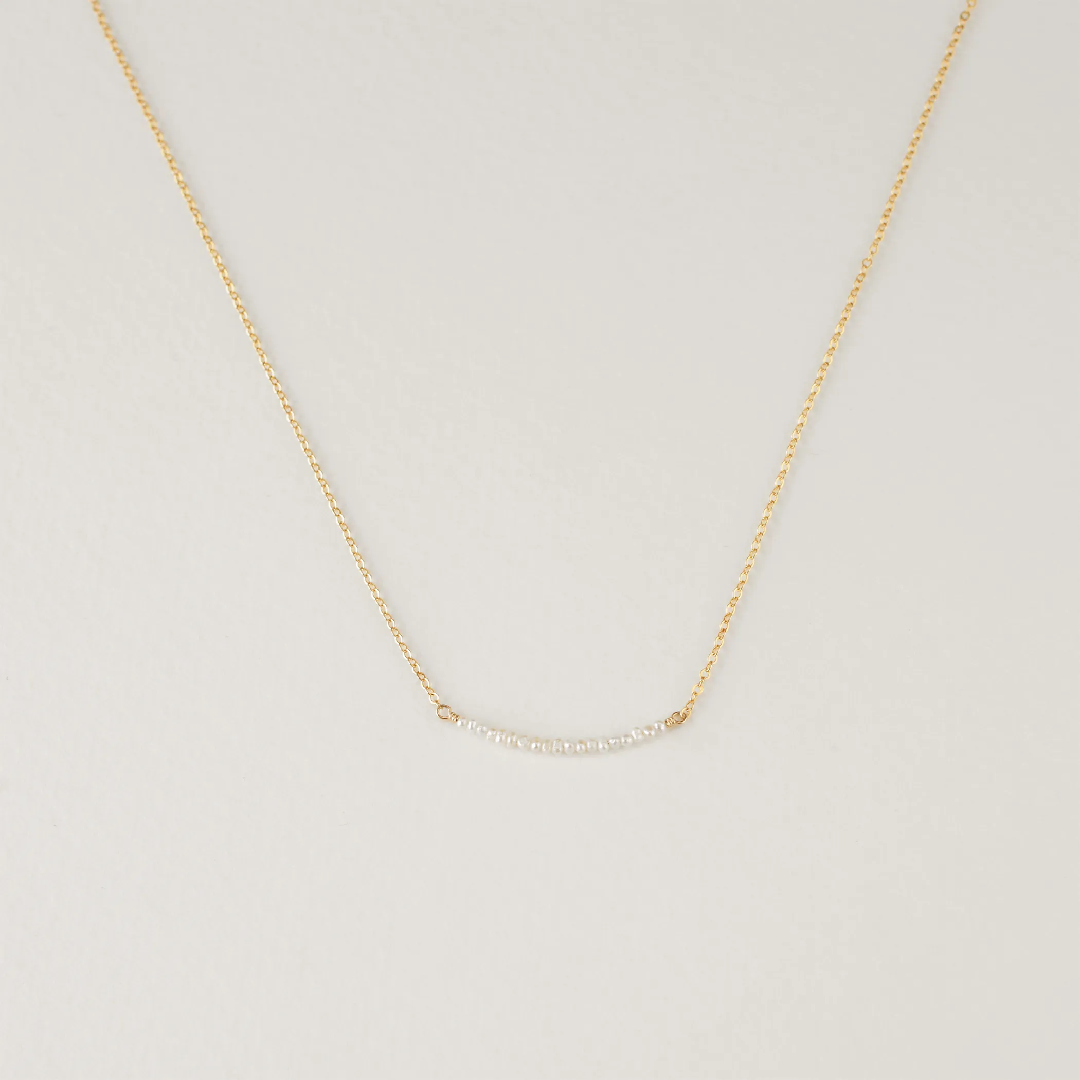 Lore Pearl Bar Necklace