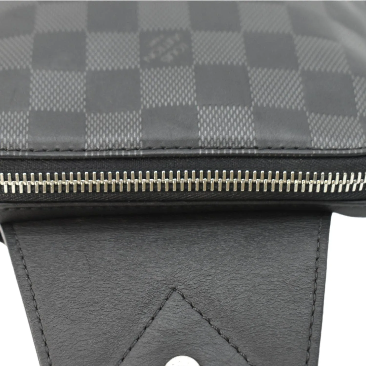 LOUIS VUITTON Avenue Sling Damier Graphite Backpack Bag Black