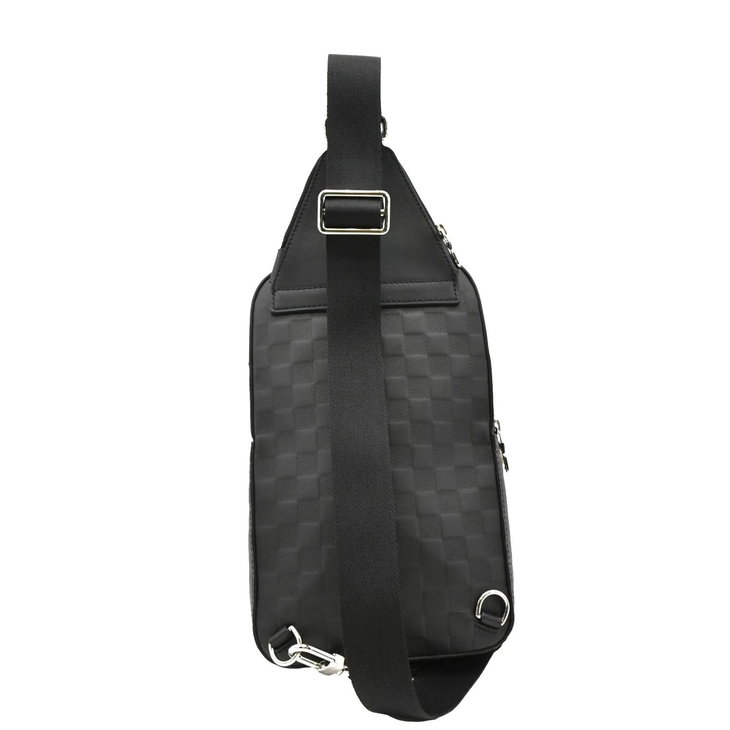 LOUIS VUITTON Avenue Sling Damier Infini Leather Backpack Bag Black