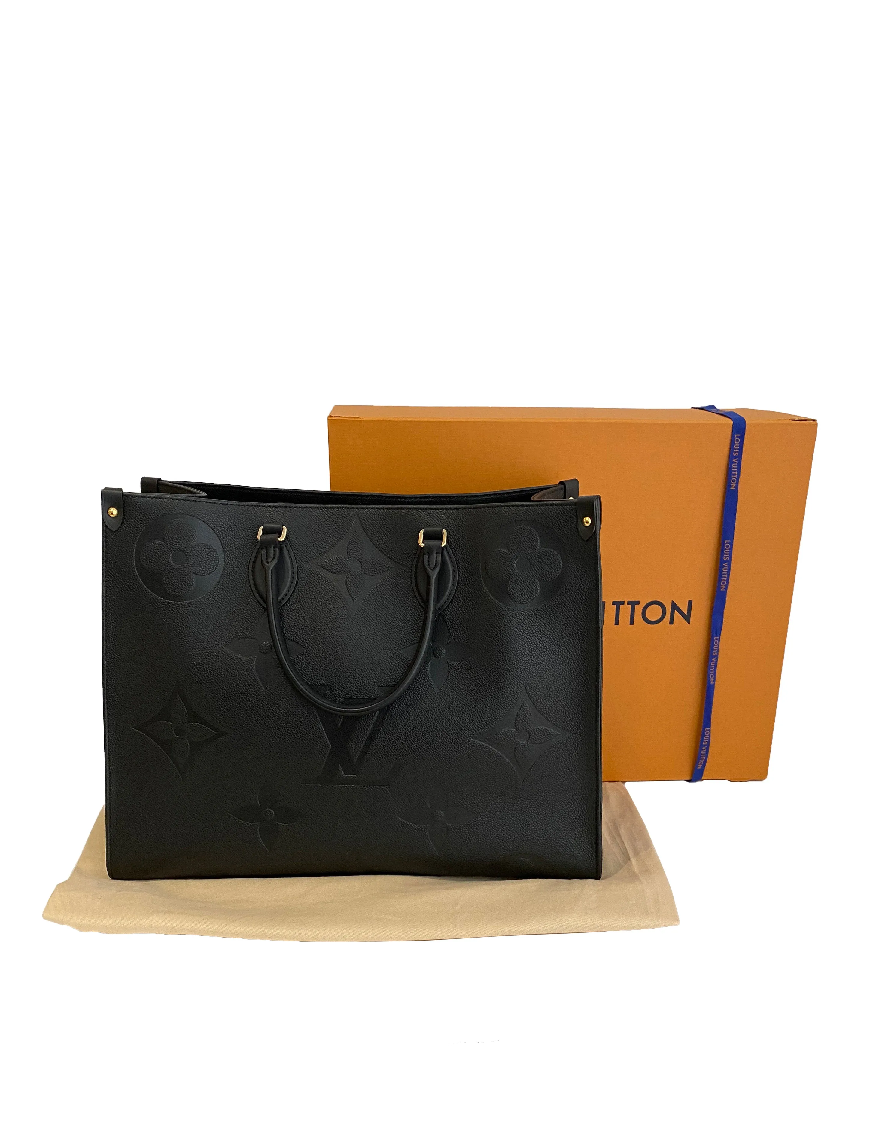 Louis Vuitton Black Empreinte Giant Onthego GM Tote Bag