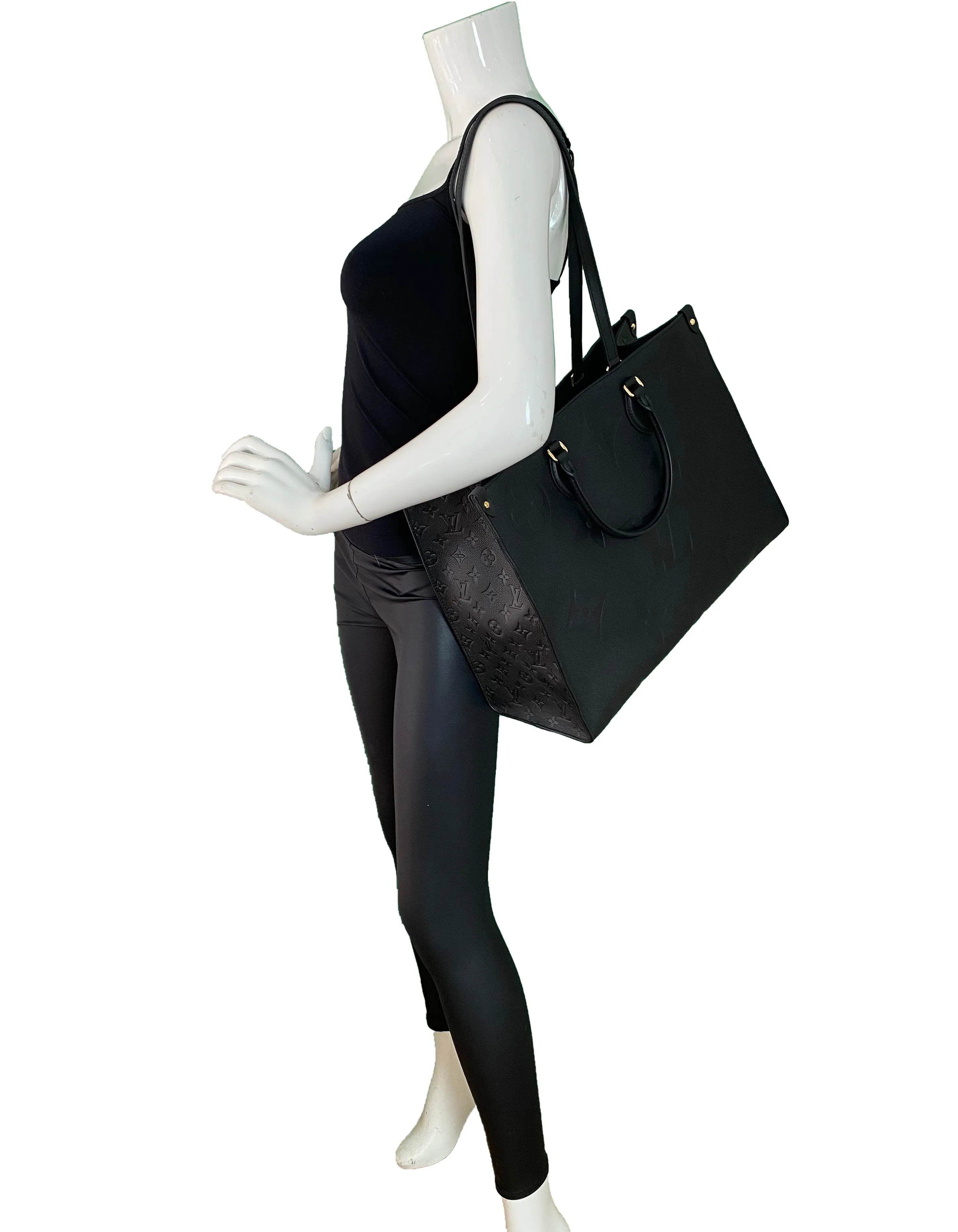 Louis Vuitton Black Empreinte Giant Onthego GM Tote Bag