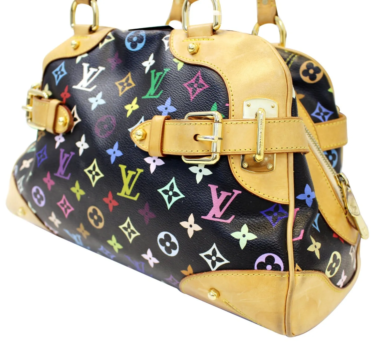 LOUIS VUITTON Black Monogram Multicolore Claudia Bag
