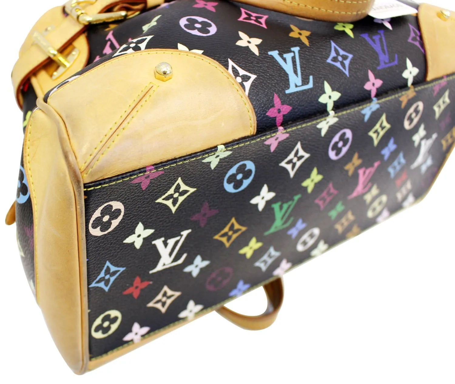 LOUIS VUITTON Black Monogram Multicolore Claudia Bag