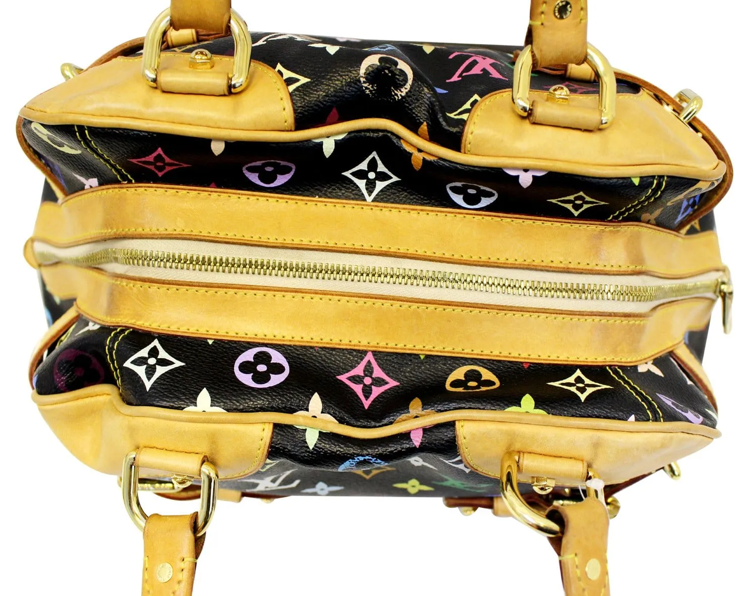 LOUIS VUITTON Black Monogram Multicolore Claudia Bag