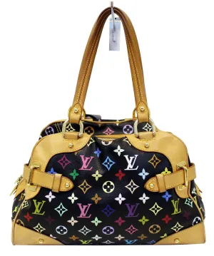 LOUIS VUITTON Black Monogram Multicolore Claudia Bag