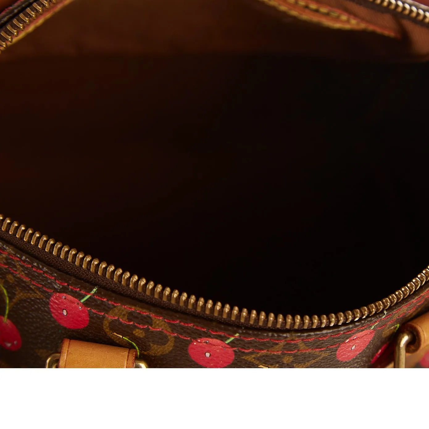 Louis Vuitton Brown Monogram Cherry Speedy 25