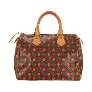 Louis Vuitton Brown Monogram Cherry Speedy 25
