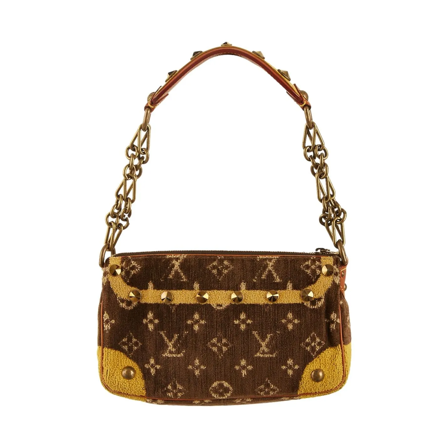 Louis Vuitton Brown Monogram Velour Mini Shoulder Bag