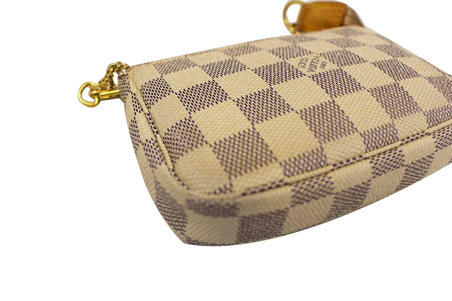 LOUIS VUITTON Damier Azur Mini Pochette Accessoires Pouch